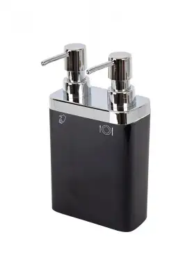 Primanova Viva 2'Li Sıvı Sabunluk Siyah M-E11-06