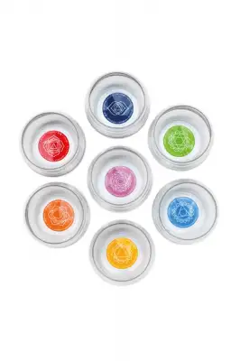 Natures Design Mythos Çakra Olumlama 7’li Bardak Seti Şeffaf