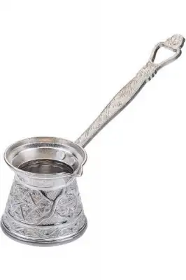 Kosova AYV-0041 No:4 Zambak Cezve Gümüş