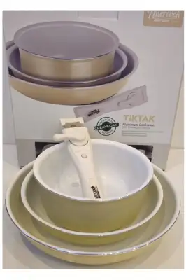 Amercook Bondy 4 Parça Tava Seti Krem