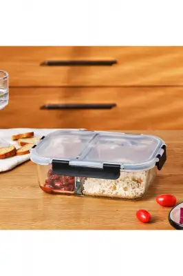 Emsan Twin 1360 ml Borosilikat Saklama Kabı