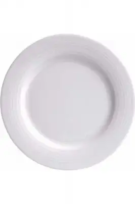 Porland Focus Beyaz 25cm Servis Tabağı Rölyefli