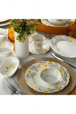 Kütahya Porselen Bone Olympos 28 Parça Kahvaltı Takimi-BNOLY28Kh42011412