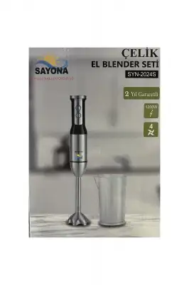 Sayona Çelik El Blender Seti 1200W SYN-2024S