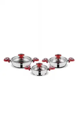 FMS Kırmızı Büyük Omlet Seti - 5004KRM
