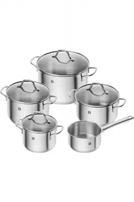 Zwilling Flow Tencere Seti | 18/10 Paslanmaz Çelik | 5-Parça