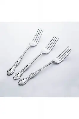Nehir Lalezar Sade 12'li Tatlı Çatal Takımı