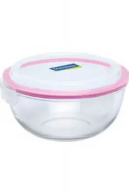 Glasslock Yuvarlak Cam Saklama Kabı 1000 ml