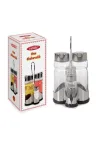 Vidrex Cam Yağlık Sirkelik - Tuzluk Biberlik Seti - NK-6116