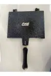 FMS Granit Döküm Ocak Üstü El Tost ve Çok Amaçlı Grill Tava 26 cm - Siyah - D3001SYH