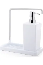 Primanova Luna Askılı Mutfak Sıvı Sabunluk Beyaz M-E56-01