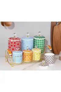 Arow Porselen Morocco 7'li Baharat Seti - TR-4007