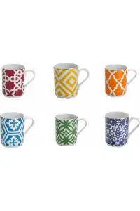 Porland Morocco Karışık Renk Kupa Seti 6 Parça