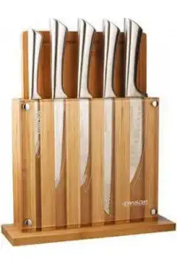 Emsan Matriks 7 Parça Kesme Tahtalı Paslanmaz Çelik Bıçak Takımı