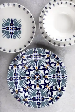 Aryıldız Porselen Arabesk 24 Parça Yemek Takımı