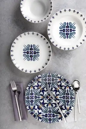 Aryıldız Porselen Arabesk 24 Parça Yemek Takımı