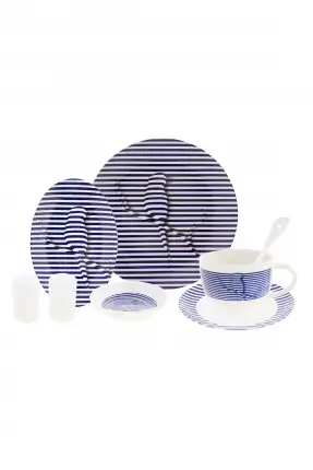 Emsan Denizci Kuş 3D 32 Parça 6 Kişilik Kahvaltı Takımı