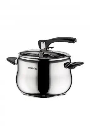 Emsan Burcu 8 Lt Paslanmaz Çelik Düdüklü Tencere