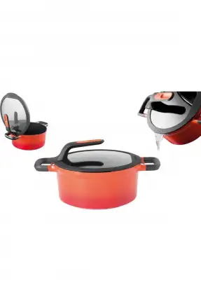 Berghoff 2307402 Berghoff Gem Stay Cool Tencere Turuncu 24 cm