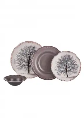 Neva N2867 Grizay Güz 24 Parça Yemek Takımı