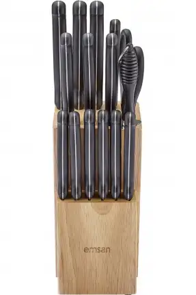 Emsan Universal 15 Parça Standlı Bıçak Seti 600.15.01.2176