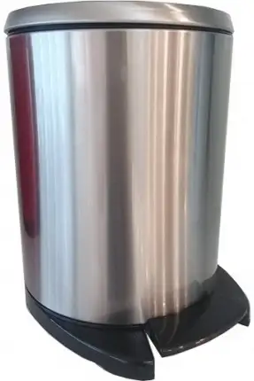 Primanova Cigo Pedallı Çöp Kovası Paslanmaz Mat İç Kısım Siyah M-E41-30-06