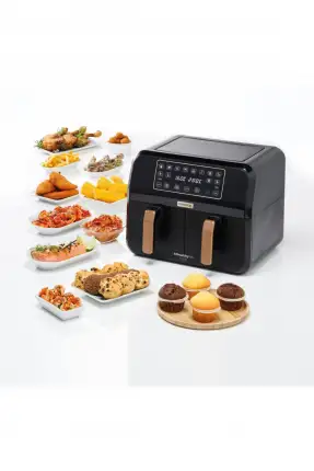 Kenwood HFP70.000BK Dual Air Fryer Bk Copper Siyah