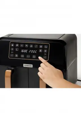 Kenwood HFP70.000BK Dual Air Fryer Bk Copper Siyah