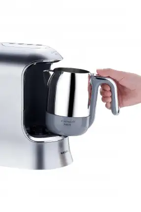 Korkmaz A862-05 Kahvekolik Aqua Inox/Krom Kahve Makinesi