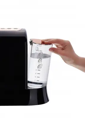 Korkmaz Kahvekolik Deluxe Aqua Siyah/Rosagold Kahve Makinası A862-04