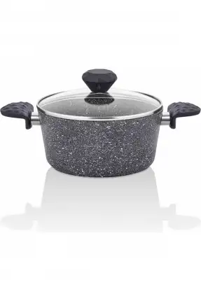 Taç Stone 7 Parça Granit Tencere Seti Gri