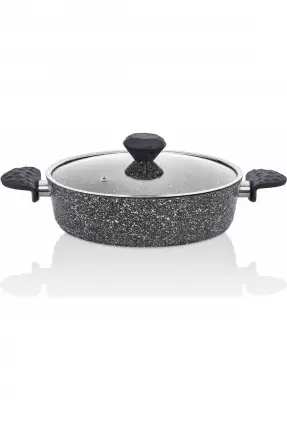 Taç Stone 7 Parça Granit Tencere Seti Gri