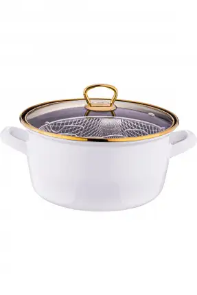 Taşev Robin Kızartma Tenceresi 22 Cm Beyaz T4971