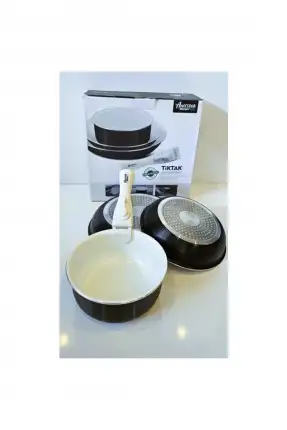 Amercook Bondy 4 Parça Tava Seti Siyah