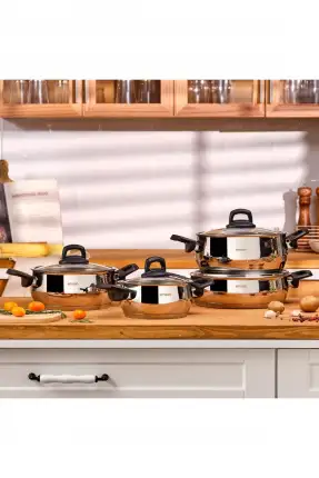 Emsan Aren 8 Parça Çelik Tencere Seti