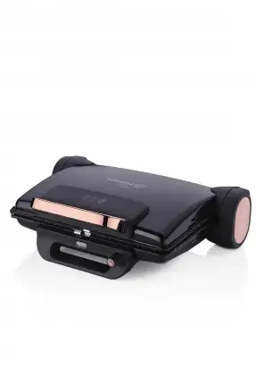 Korkmaz Tostema Maxi Deluxe Tost Makinesi Siyah/Rosegold A811-08