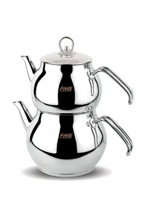 Fms Aşiret Boy Sade Çaydanlık - Metal