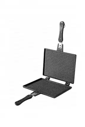 Nehir Lüks Siyah Alüminyum Döküm Küçük Tost Tavası