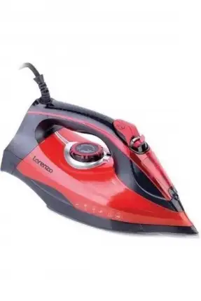 Lorenzo Carina 3000 W Ütü Siyah - Kırmızı LRZ-1013