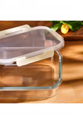 Emsan Soft 1520 ml Borosilikat Saklama Kabı