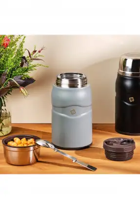 Emsan Smart Yiyecek Termosu Gri 750 ml