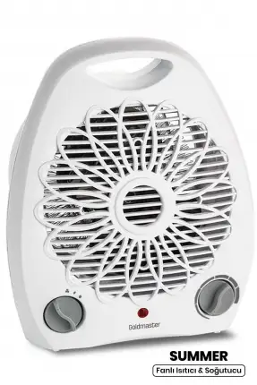 Goldmaster Summer Beyaz 2000 Watt Fanlı Isıtıcı