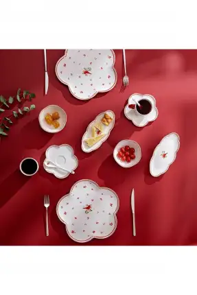 Emsan Myna Porselen 32 Parça 6 Kişilik Kahvaltı Takımı