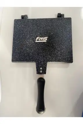 FMS Granit Döküm Ocak Üstü El Tost ve Çok Amaçlı Grill Tava 26 cm - Siyah - D3001SYH