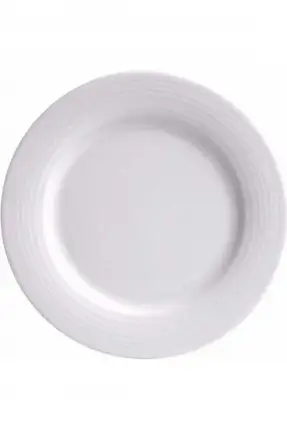 Porland Focus Beyaz 25cm Servis Tabağı Rölyefli