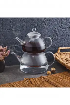 Kosova Vadi Isıya Dayanıklı Borosilikat Cam Çaydanlık - KYE-0517