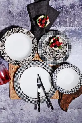 Kosova 24 Parça Por-0009 Porselen Vetko Yemek Takımı Por-264