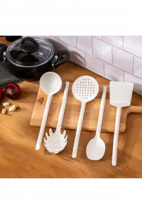 Emsan Fiesta 5 Parça Servis Seti - Beyaz