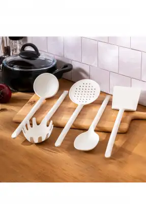 Emsan Fiesta 5 Parça Servis Seti - Beyaz