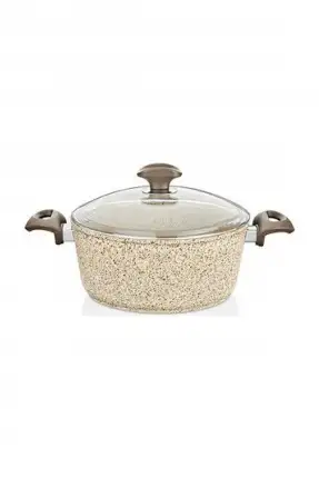 Falez Creamy Granit 28 cm Derin Tencere - CRE 3020